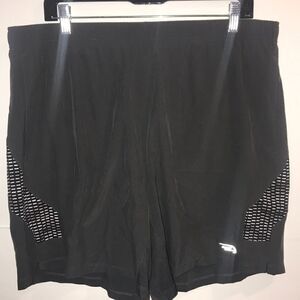 MCA Sports Men's Gray Elastic Waistband Lined Athletic Shorts Size XL